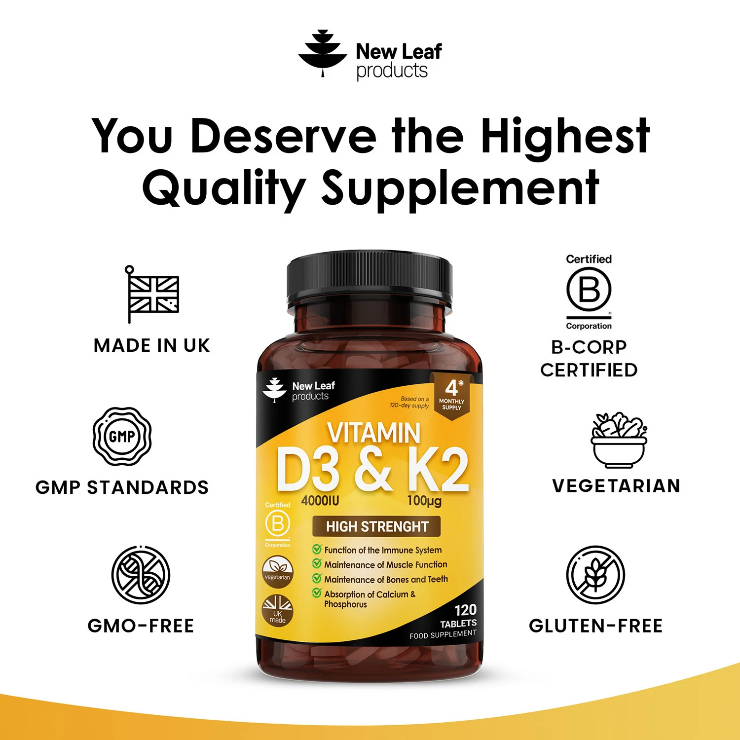 Vitamin D3 and K2 Tablets - Image 2